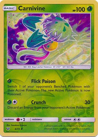 Shining Legends 06/73 Carnivine (Reverse Holo)