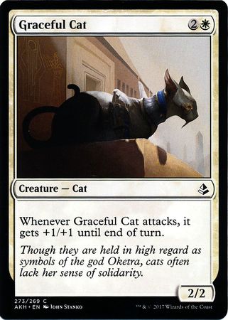 Amonkhet 273/269 Graceful Cat