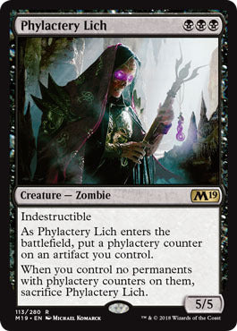 Core Set 2019 113/280 Phylactery Lich