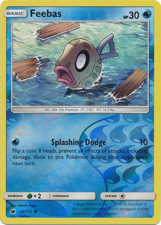 Crimson Invasion 026/111 Feebas (Reverse Holo)