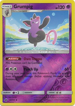 Crimson Invasion 042/111 Grumpig (Reverse Holo)