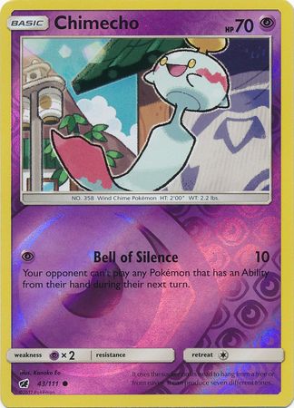 Crimson Invasion 043/111 Chimecho (Reverse Holo)