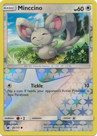 Crimson Invasion 085/111 Minccino (Reverse Holo)