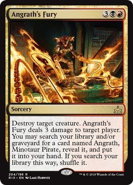 Rivals of Ixalan 204/196 Angrath's Fury