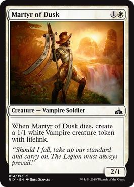 Rivals of Ixalan 014/196 Martyr of Dusk