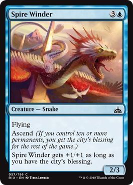 Rivals of Ixalan 057/196 Spire Winder