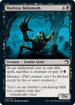 Innistrad: Midnight Hunt 114/277 Morkrut Behemoth