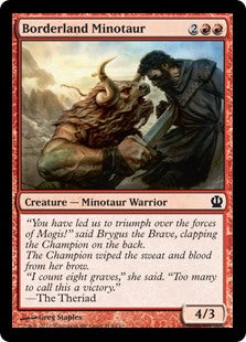 Theros 114/249 Borderland Minotaur