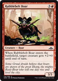 Guilds of Ravnica 114/259 Rubblebelt Boar