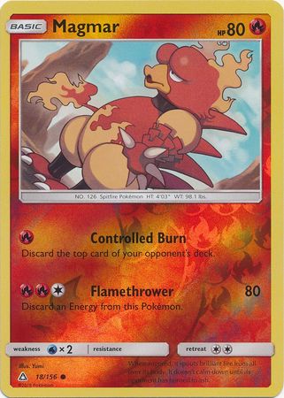 Ultra Prism 018/156 Magmar (Reverse Holo)