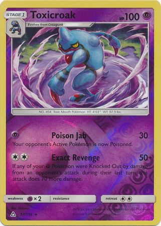 Ultra Prism 057/156 Toxicroak (Reverse Holo)