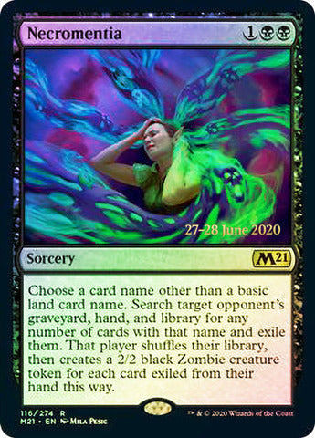 Core Set 2021 116/274 Necromentia (Pre-release Foil)