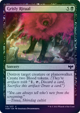 Innistrad: Crimson Vow 116/277 Grisly Ritual (Foil)