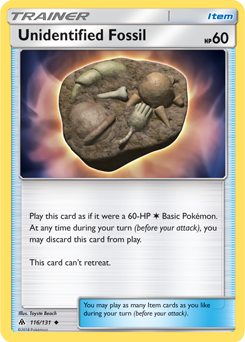 Forbidden Light 116/131 Unidentified Fossil