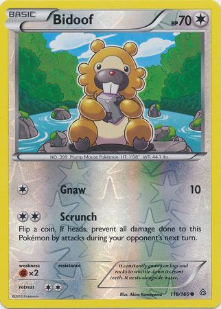 Primal Clash 116/160 Bidoof (Reverse Holo)