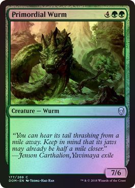 Dominaria 177/269 Primordial Wurm (Foil)