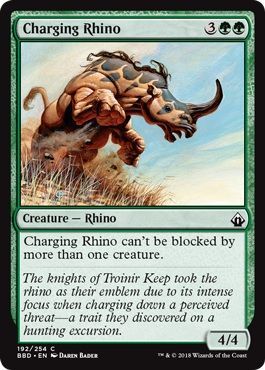 Battlebond 192/254 Charging Rhino