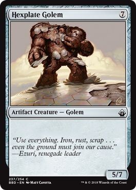 Battlebond 237/254 Hexplate Golem