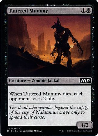 Core Set 2019 295/280 Tattered Mummy (Planeswalker Deck Exclusive)