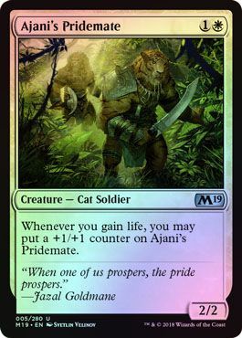 Core Set 2019 005/280 Ajani's Pridemate (Foil)