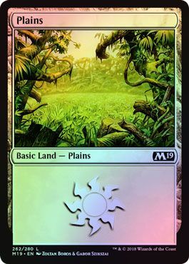 Core Set 2019 262/280 Plains (Foil)