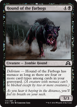 Shadows Over Innistrad 117/297 Hound of the Farbogs