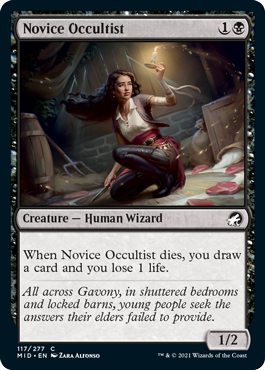 Innistrad: Midnight Hunt 117/277 Novice Occultist