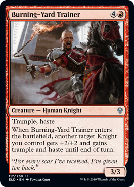 Throne of Eldraine 117/269 Burning-Yard Trainer