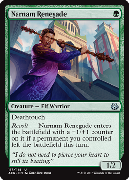 Aether Revolt 117/184 Narnam Renegade