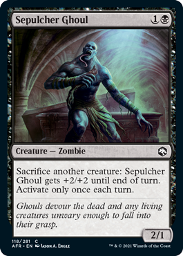 Adventures in the Forgotten Realms 118/281 Sepulcher Ghoul