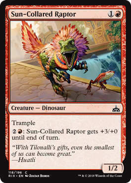 Rivals of Ixalan 118/196 Sun-Collared Raptor