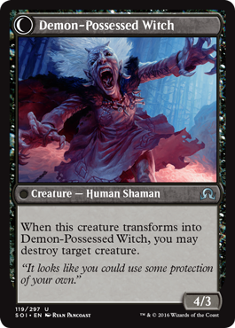 Shadows Over Innistrad 119/297 Kindly Stranger/Demon-Possessed Witch