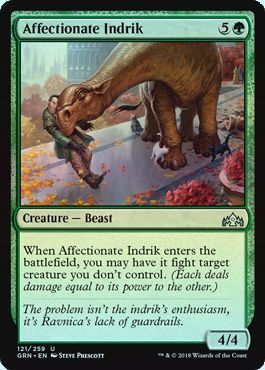 Guilds of Ravnica 121/259 Affectionate Indrik (Foil)