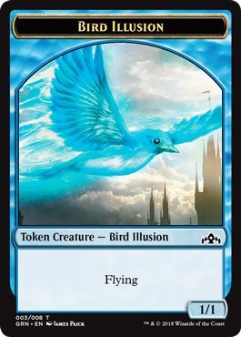 Bird Illusion 003/008 Guilds of Ravnica Token