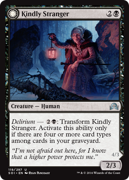 Shadows Over Innistrad 119/297 Kindly Stranger/Demon-Possessed Witch