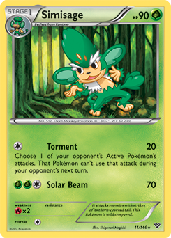 XY Base Set 011/146 Simisage