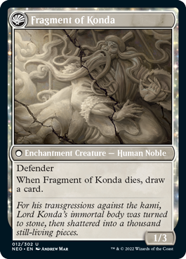 Kamigawa: Neon Dynasty 012/302 The Fall of Lord Konda//Fragment of Konda