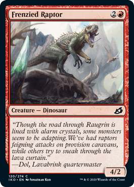 Ikoria: Lair of Behemoths 120/274 Frenzied Raptor