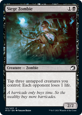 Innistrad: Midnight Hunt 121/277 Siege Zombie