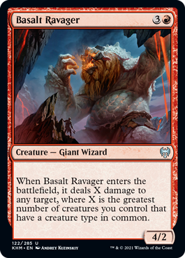 Kaldheim 122/285 Basalt Ravager