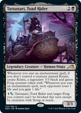 Kamigawa: Neon Dynasty 123/302 Tatsunari, Toad Rider