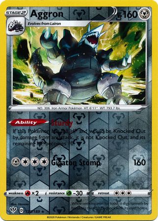 Darkness Ablaze 123/189 Aggron (Reverse Holo)