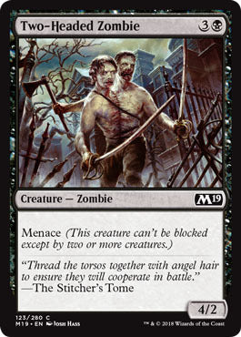 Core Set 2019 123/280 Two-Headed Zombie