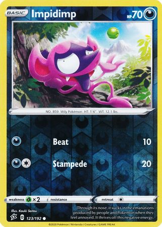 Rebel Clash 123/192 Impidimp (Reverse Holo)