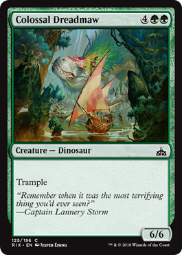 Rivals of Ixalan 125/196 Colossal Dreadmaw