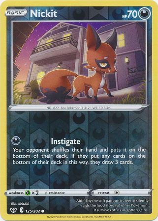 Sword & Shield 125/202 Nickit (Reverse Holo)