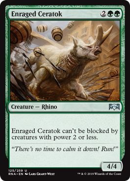 Ravnica Allegiance 125/259 Enraged Ceratok