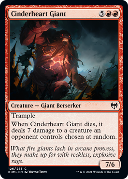 Kaldheim 126/285 Cinderheart Giant (Foil)