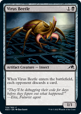 Kamigawa: Neon Dynasty 128/302 Virus Beetle