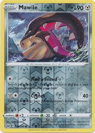 Sword & Shield 129/202 Mawile (Reverse Holo)